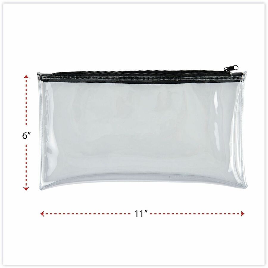 Image of Universal UNV69026 Cash Case, Plastic, Polyethylene Body, 6" H x 11" Width, 2 / Pack