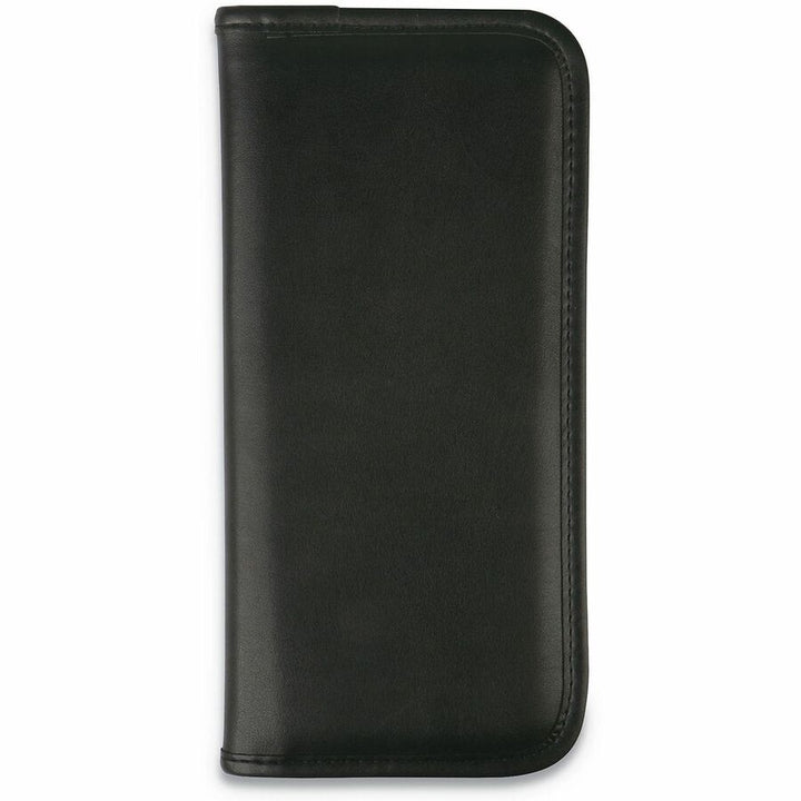 Image of Universal UNV26850 Business Card Holder, Support 3.50" x 2" Media, 10.1" H x 4.8" W x 10.2" Depth, Vinyl, Black, 1 Each