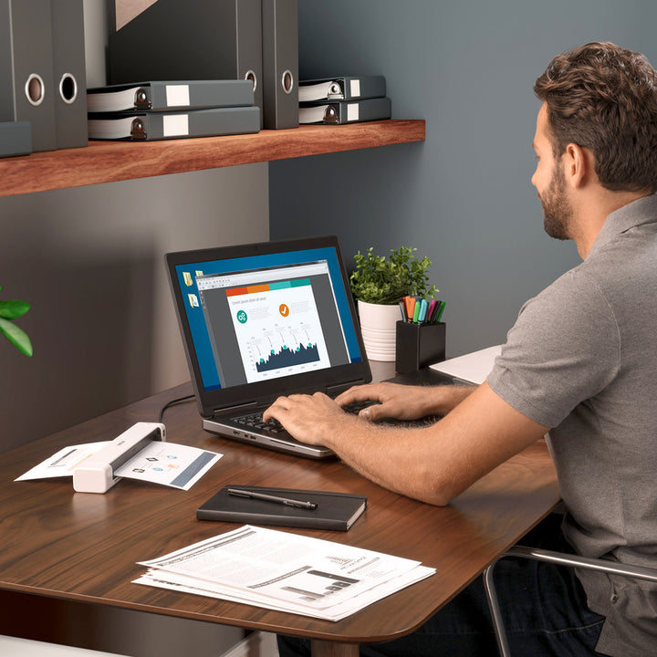 Image of Brother Document Scanner, Mobile, 2"Wx11-9/10"Dx1-1/2"H, White