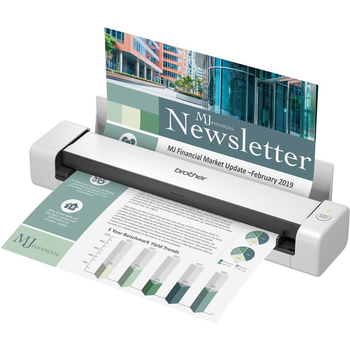 Image of Brother Document Scanner, Duplex, 2-1/2"Wx11-9/10"Dx1-4/5"H, White