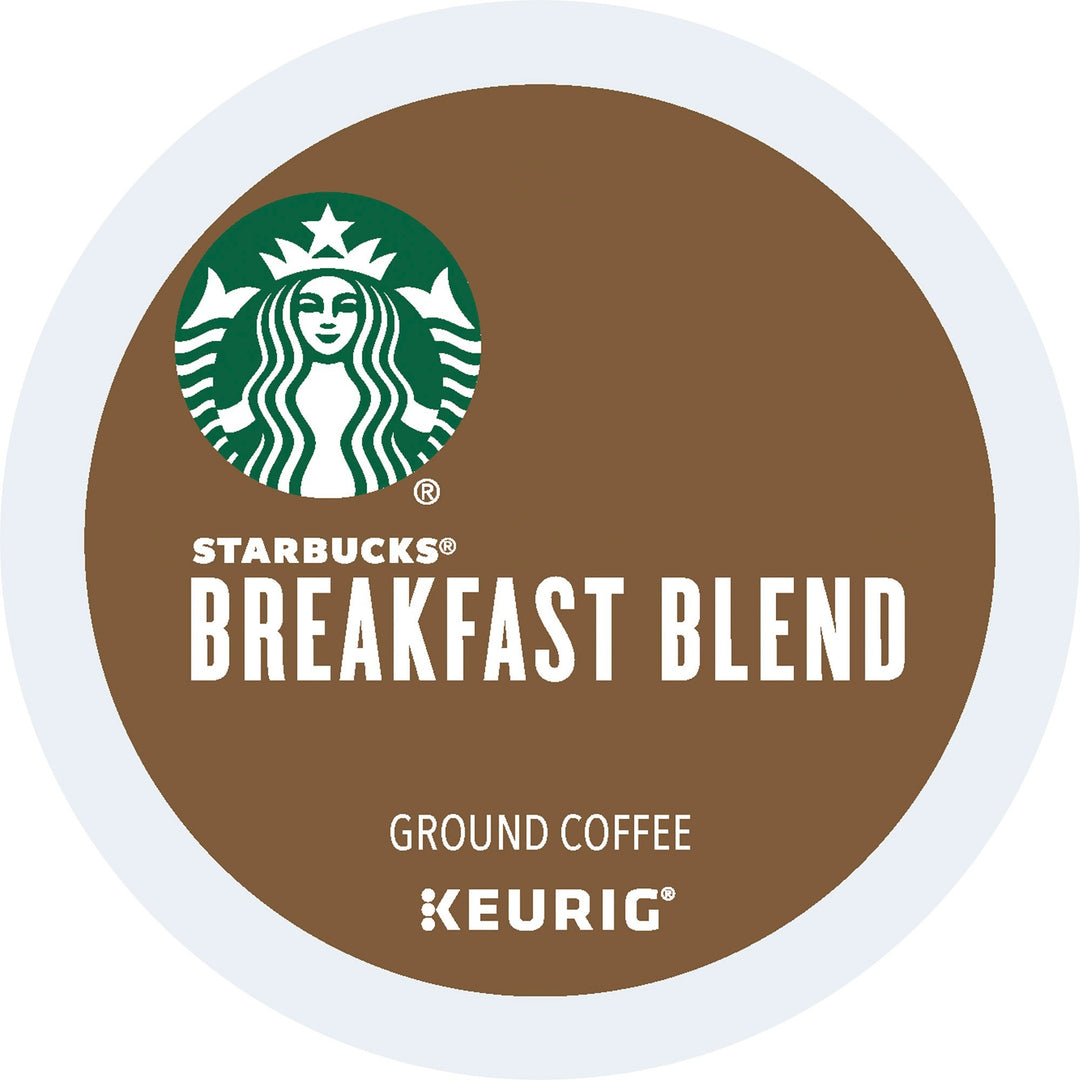 Image of Starbucks 12433992 Breakfast Blend Coffee, Medium, K-Cup, Breakfast Blend, 24 / Box