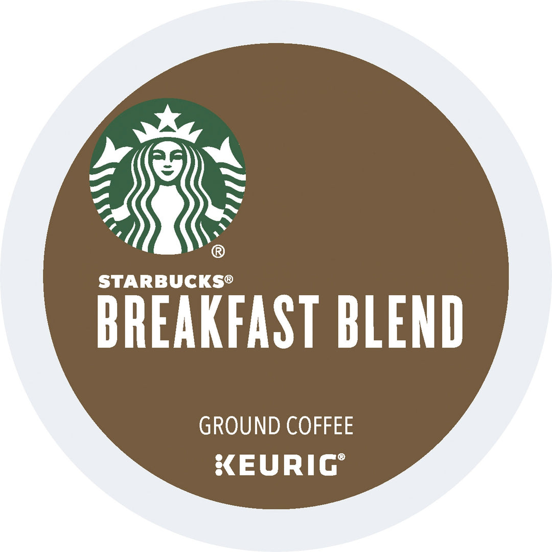 Image of Starbucks 12433992 Breakfast Blend Coffee, Medium, K-Cup, Breakfast Blend, 24 / Box
