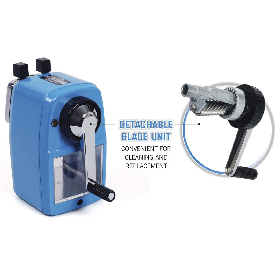 Image of Carl Mfg Pencil Sharpener, Auto Draw, 0.9mm/0.4mm, 2-3/4"x3"x5", BE