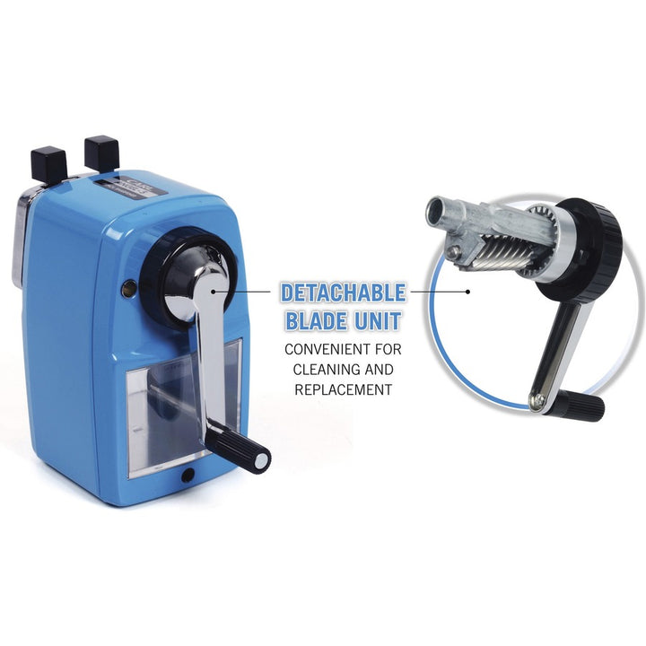 Image of Carl Mfg Pencil Sharpener, Auto Draw, 0.9mm/0.4mm, 2-3/4"x3"x5", BE