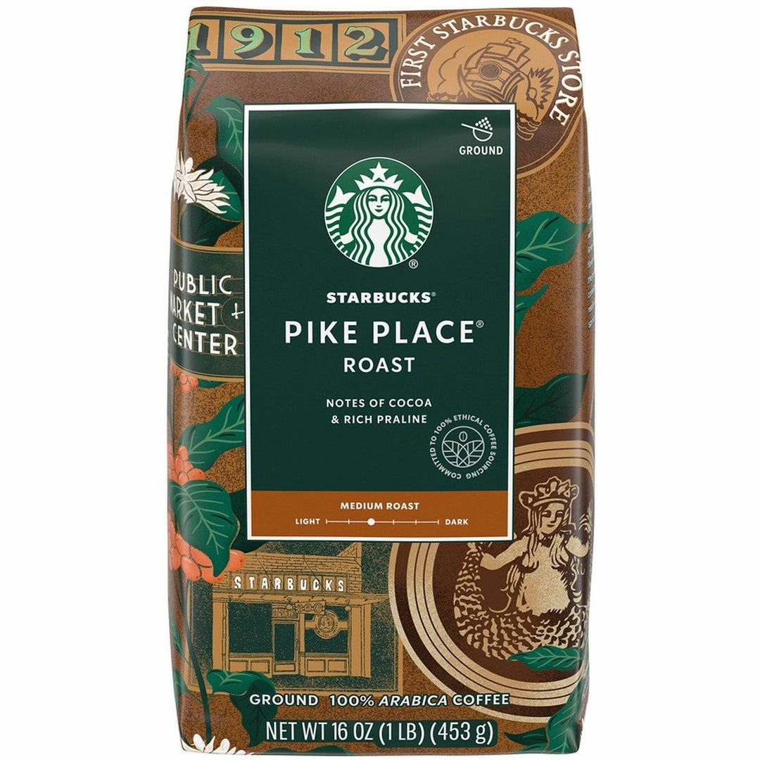 Image of Starbucks 12411954 Pike Place Coffee, Medium, 16 oz, Pike Place, 1 Each