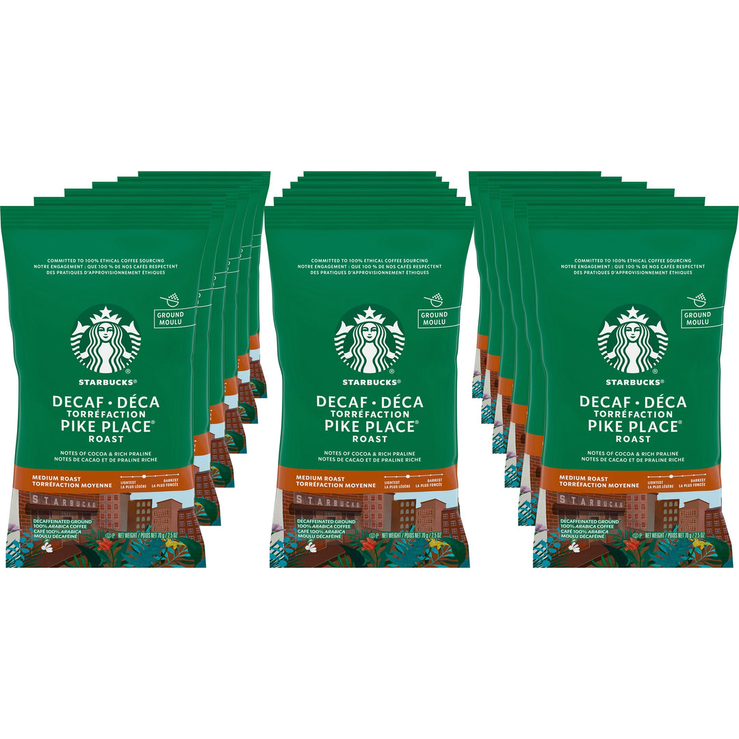 Image of Starbucks® Coffee, Pike Place Decaf, 2-1/2oz., 18/BX