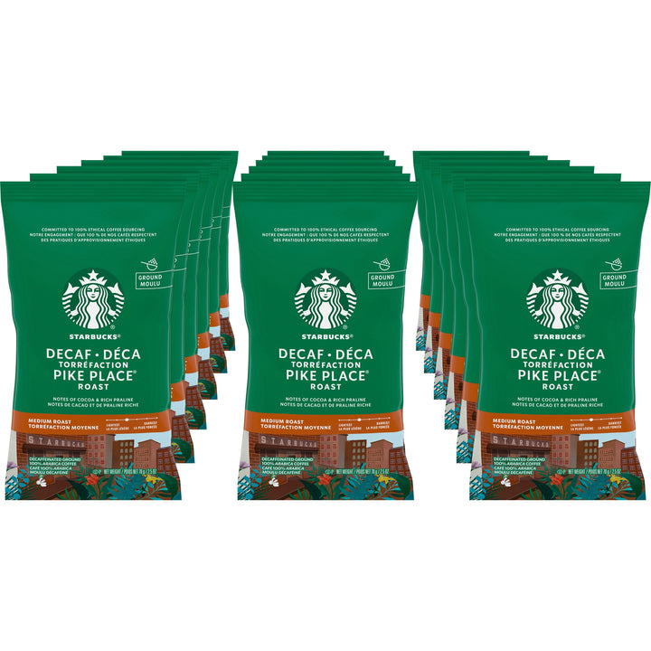 Image of Starbucks® Coffee, Pike Place Decaf, 2-1/2oz., 18/BX