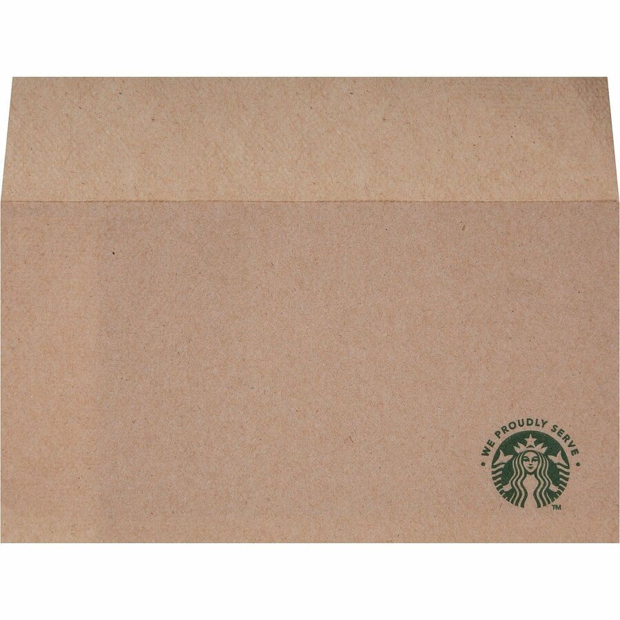 Image of Starbucks® Napkins, Branded, 6-1/2"x5", 300/PK, 20PK/CT, Tan