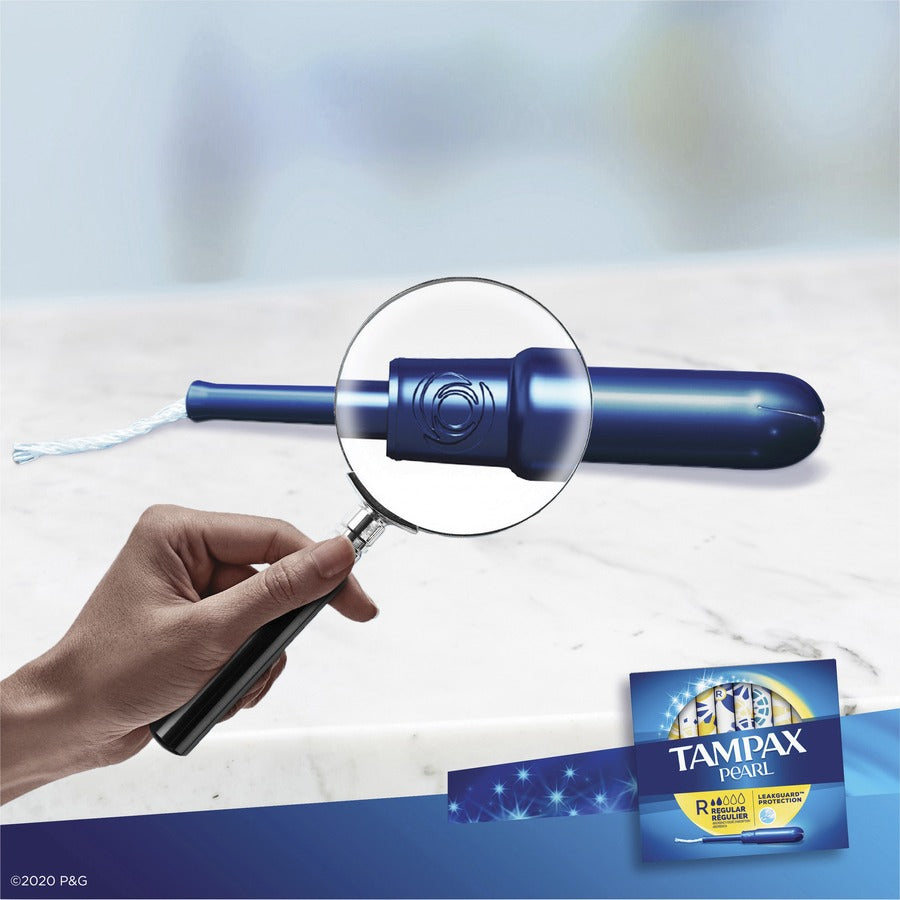 Image of Tampax 71127 Pearl Regular Tampons, Regular, Plastic Applicator, Comfortable, Anti-leak, Unscented, 1 Box