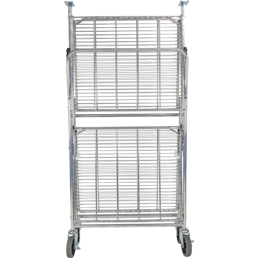 Image of Bostitch® Utility Cart, Folding, 37-1/2"Wx23-1/2"Lx39"H, Chrome