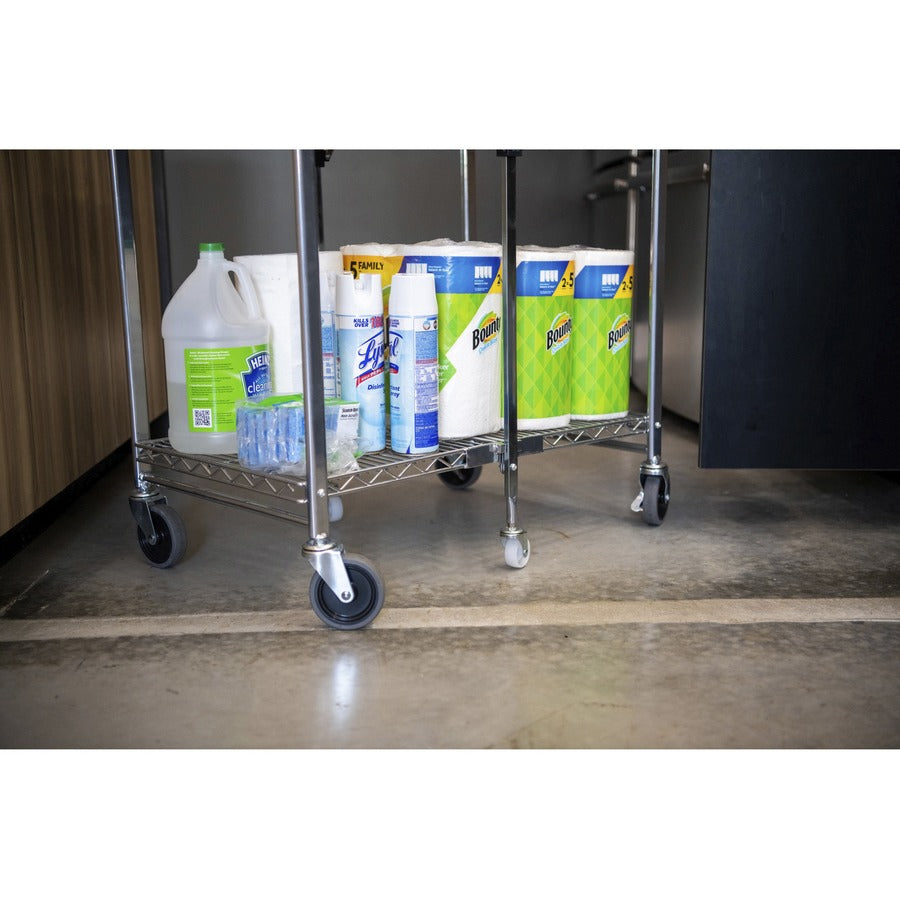 Image of Bostitch® Utility Cart, Folding, 37-1/2"Wx23-1/2"Lx39"H, Chrome