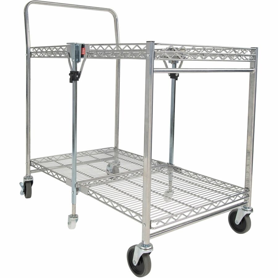 Image of Bostitch® Utility Cart, Folding, 37-1/2"Wx23-1/2"Lx39"H, Chrome