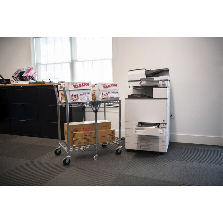 Image of Bostitch® Utility Cart, Folding, 37-1/2"Wx23-1/2"Lx39"H, Chrome