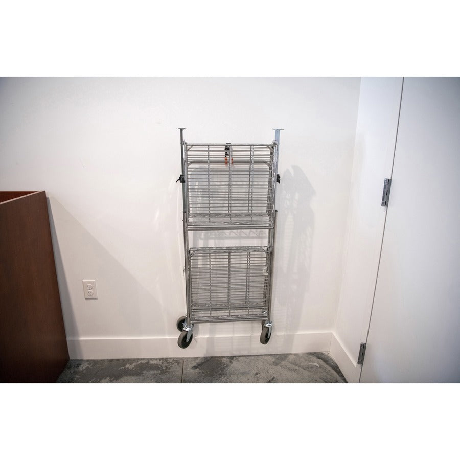 Image of Bostitch® Utility Cart, Folding, 37-1/2"Wx23-1/2"Lx39"H, Chrome