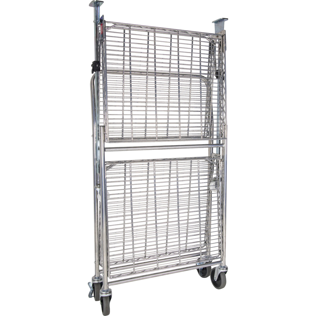 Image of Bostitch® Utility Cart, Folding, 37-1/2"Wx23-1/2"Lx39"H, Chrome