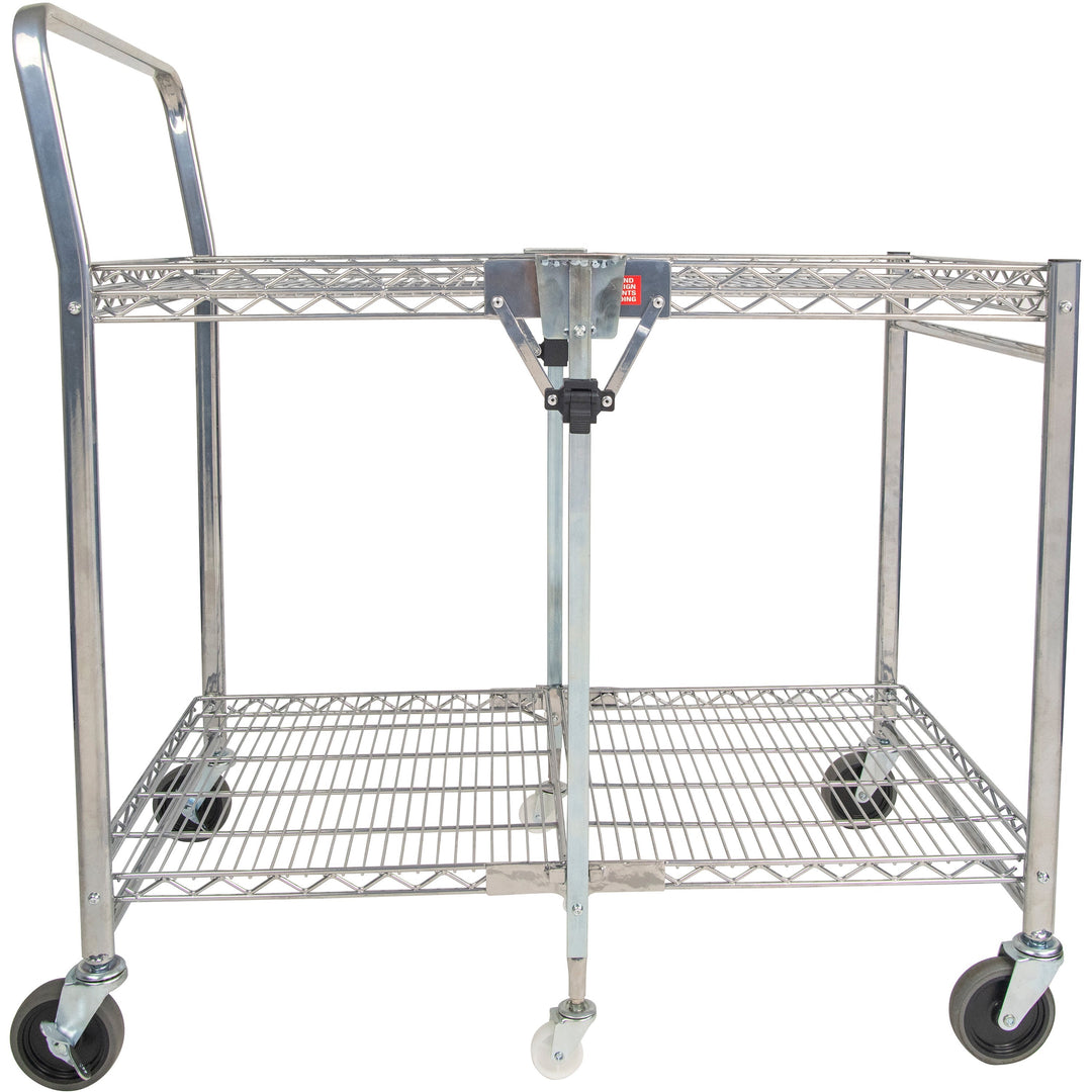 Image of Bostitch® Utility Cart, Folding, 37-1/2"Wx23-1/2"Lx39"H, Chrome