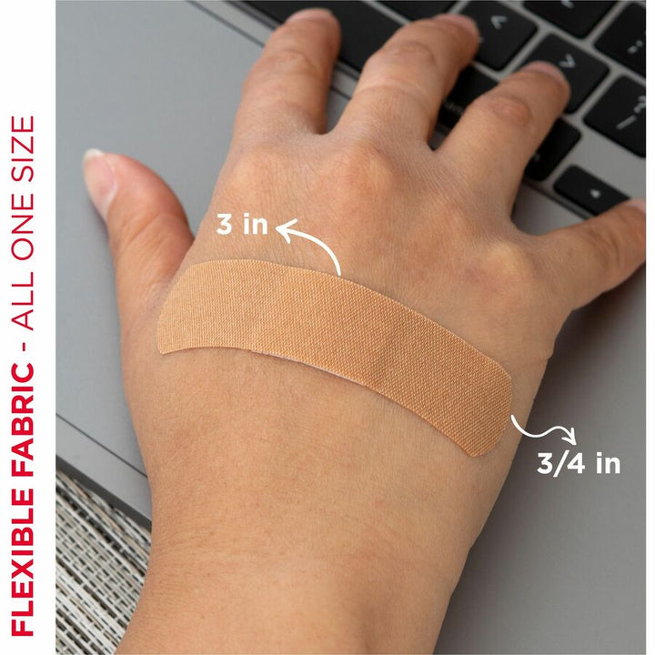Image of Johnson & Johnson® Bandages,Flex Fabric,Self-Adhesive,1 Size,1",100/BX,12BX/CT