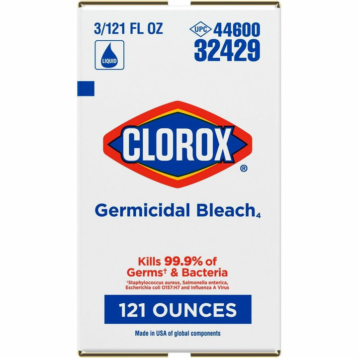 Image of Clorox® Bleach, Liquid, Germicidal, Conc, 121 fl oz, Clear