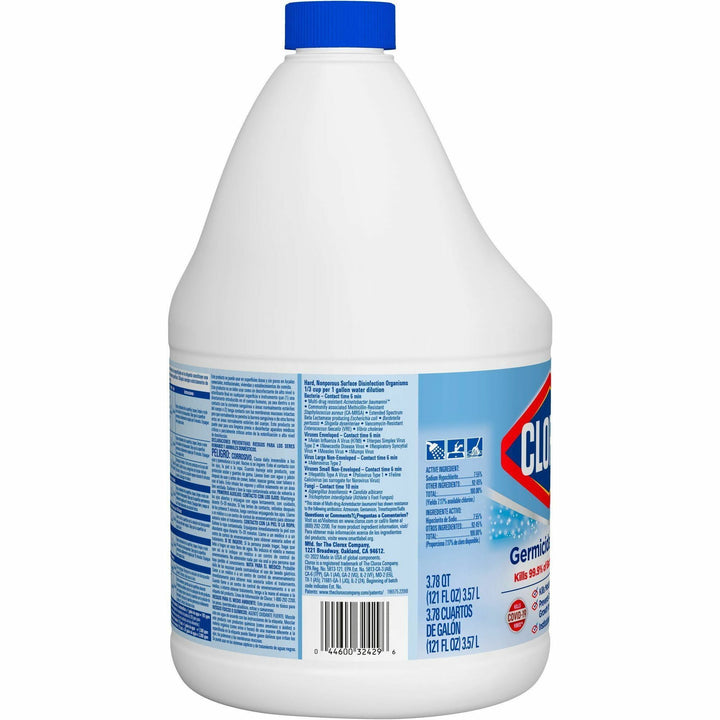 Image of Clorox® Bleach, Liquid, Germicidal, Conc, 121 fl oz, Clear