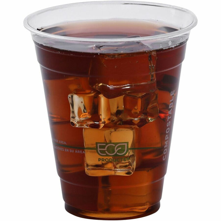 Image of Eco-Products® Cold Cup, Eco Friendly,12oz, 1000/CT, Clear/GreenStripe