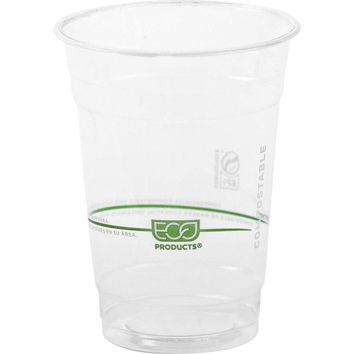 Image of Eco-Products® Cold Cup, Eco Friendly,16oz, 1000/CT, Clear/GreenStripe