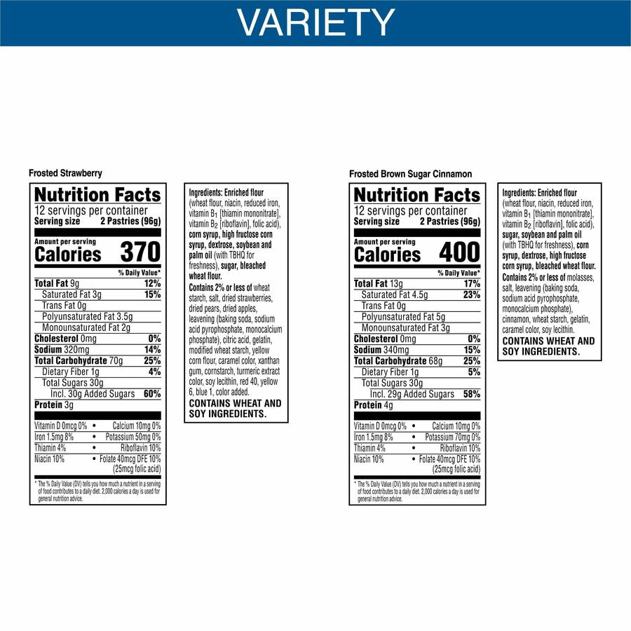 Image of Keebler® Toaster Pastries, Variety Pack, 43 oz, 48/BX, Multi