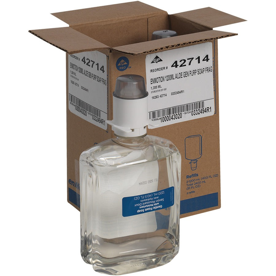 Image of Georgia-Pacific® Soap Dispenser Refill,1200 mL,4-7/10"x3-3/10"x9-1/2",2/CT,CL