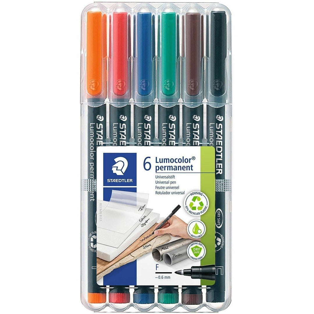 Image of Staedtler 318 WP6 Lumocolor Permanent Pen 318