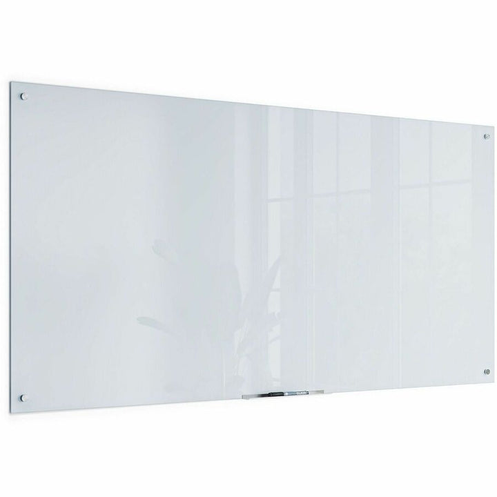 Image of U Brands Dry-Erase Board,Glass,Magnetic,Frameless,72"x36",White
