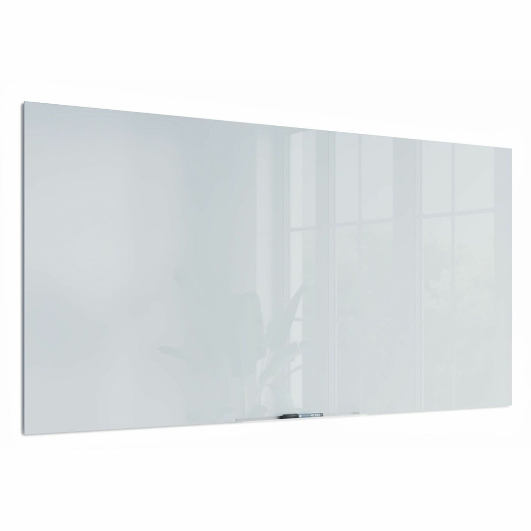 Image of U Brands Whiteboard,Floating,Glass,Frameless,72"x36",WE