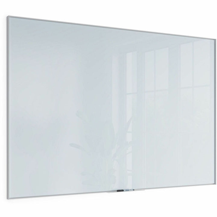 Image of U Brands Dry-Erase Board,Glass,Aluminum Frame,72"x48",White