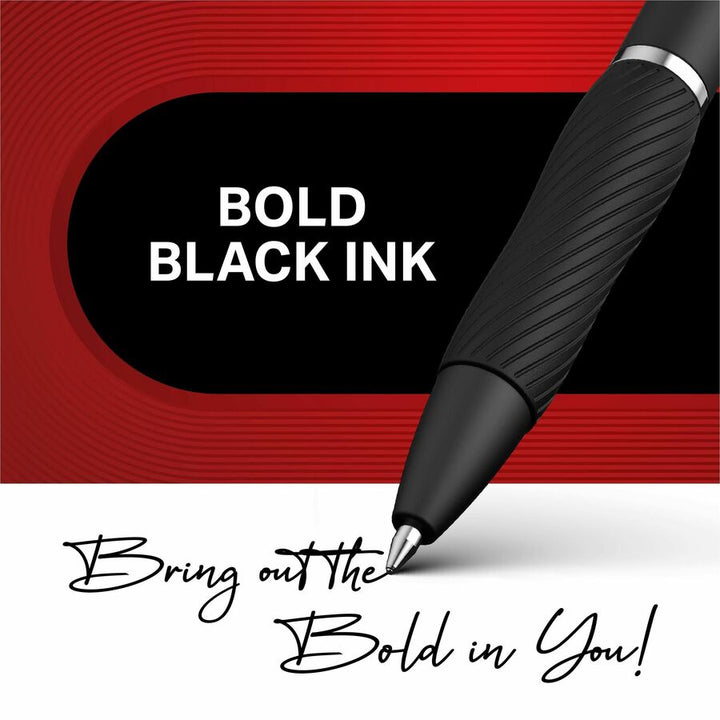 Image of Sharpie 2096180 S-Gel Gel Pen, 0.7 mm Medium Pen Point, Refillable, Retractable, Black Ink, Gel-based, Black Barrel, 36 / Box