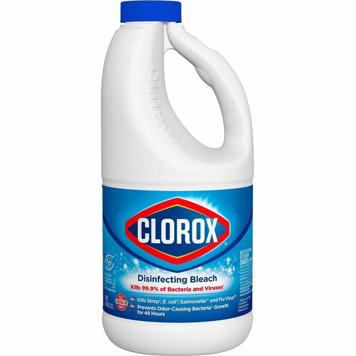 Image of Clorox® Bleach, Liquid, Disinfectant, Conc, 42 fl oz, 6/CT, Clear