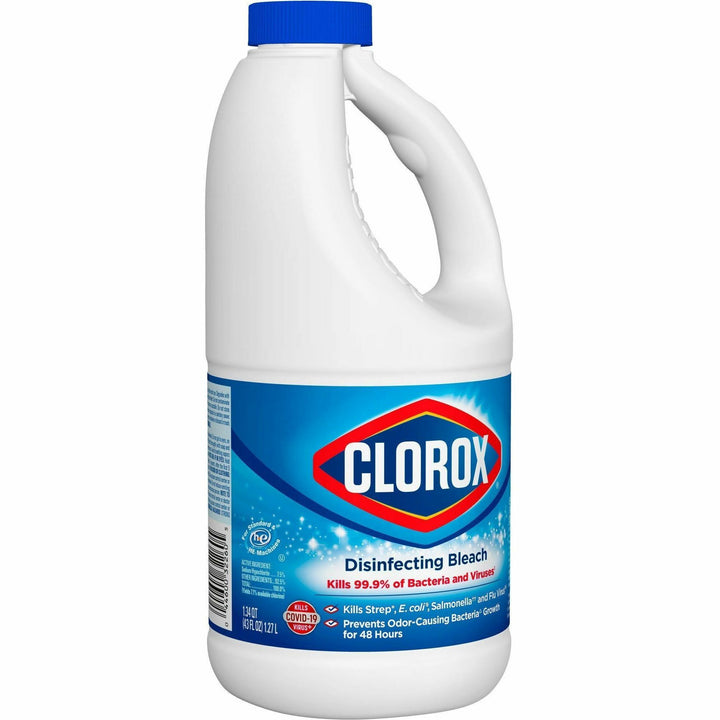 Image of Clorox® Bleach, Liquid, Disinfectant, Conc, 42 fl oz, 6/CT, Clear