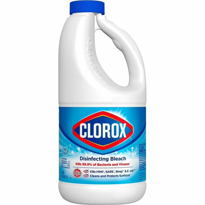 Image of Clorox® Bleach, Liquid, Disinfectant, Conc, 42 fl oz, 6/CT, Clear