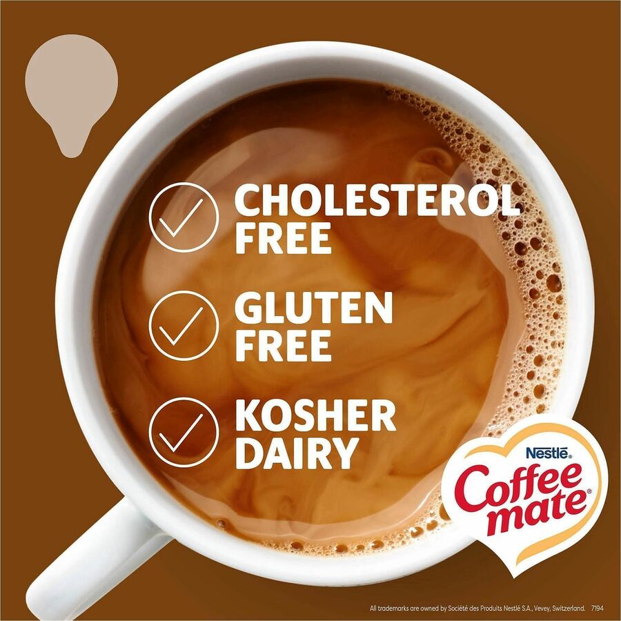 Image of Coffee mate 61425 Snickers Nondairy Liquid Creamer Singles, Snickers Flavor, 0.38 fl oz (11 mL), 50 Serving, 50 / Box