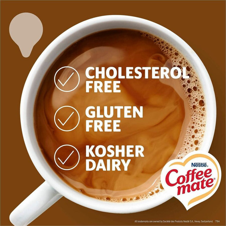 Image of Coffee mate 61425 Snickers Nondairy Liquid Creamer Singles, Snickers Flavor, 0.38 fl oz (11 mL), 50 Serving, 50 / Box