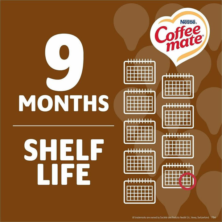 Image of Coffee mate 61425 Snickers Nondairy Liquid Creamer Singles, Snickers Flavor, 0.38 fl oz (11 mL), 50 Serving, 50 / Box