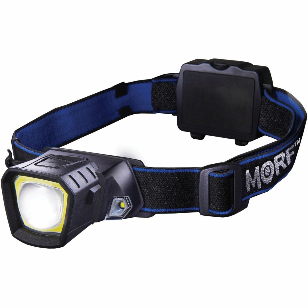 Image of Bostitch® Headlamp, Removable LED Light, 4-1/2"Wx9-1/2"L, Black/Blue
