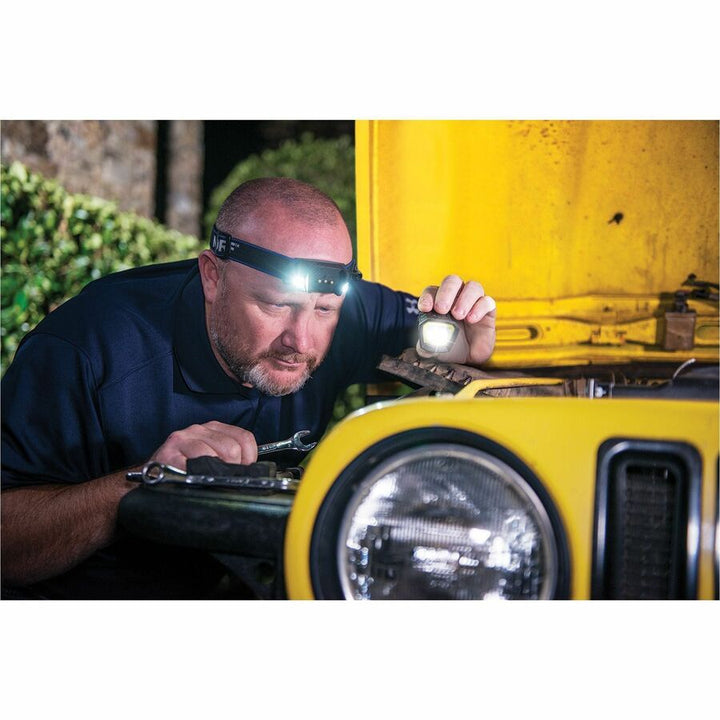 Image of Bostitch® Headlamp, Removable LED Light, 4-1/2"Wx9-1/2"L, Black/Blue