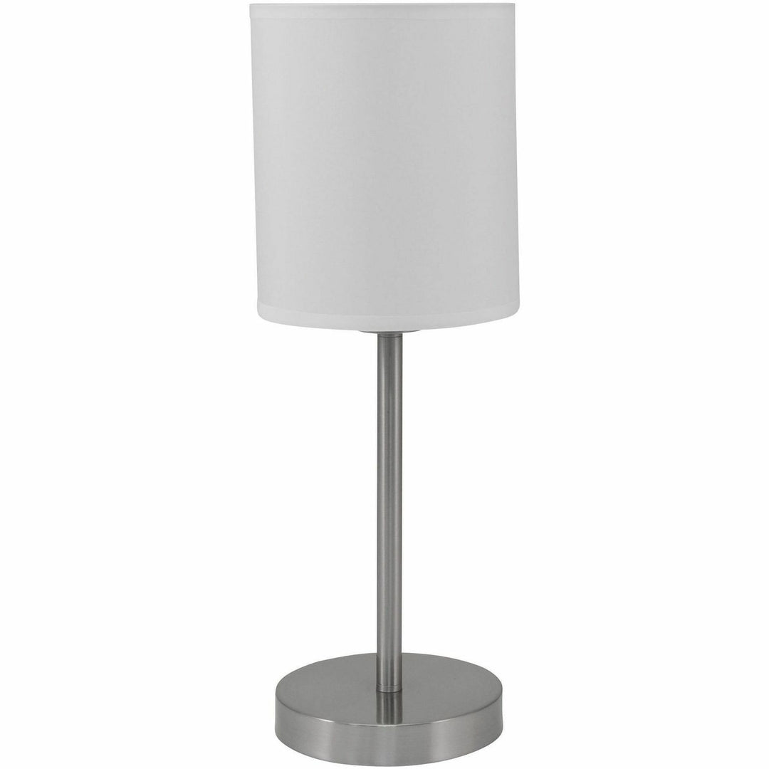 Image of Ledu® Slim Line Lamp Set, Table 12.63" High and Floor 61.5" High, Silver