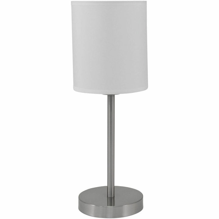 Image of Ledu® Slim Line Lamp Set, Table 12.63" High and Floor 61.5" High, Silver