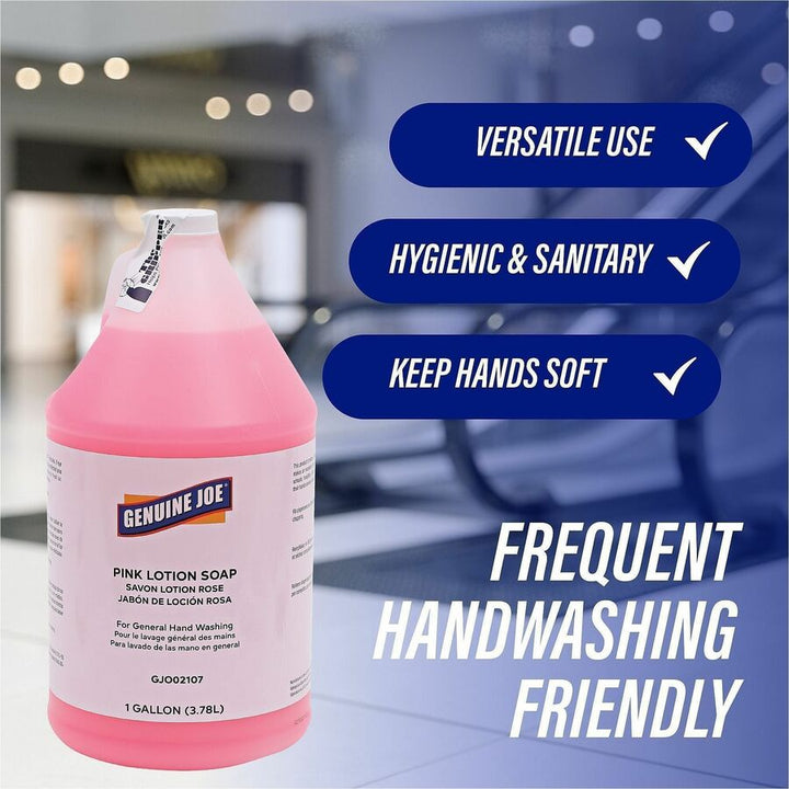 Image of Genuine Joe Hand Soap, Lotion, 1 Gallon, Pink