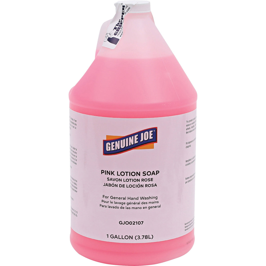 Image of Genuine Joe Hand Soap, Lotion, 1 Gallon, 4/CT, Pink
