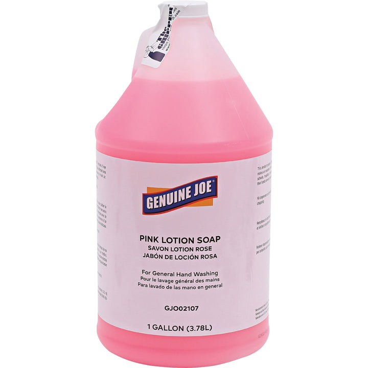 Image of Genuine Joe Hand Soap, Lotion, 1 Gallon, 4/CT, Pink