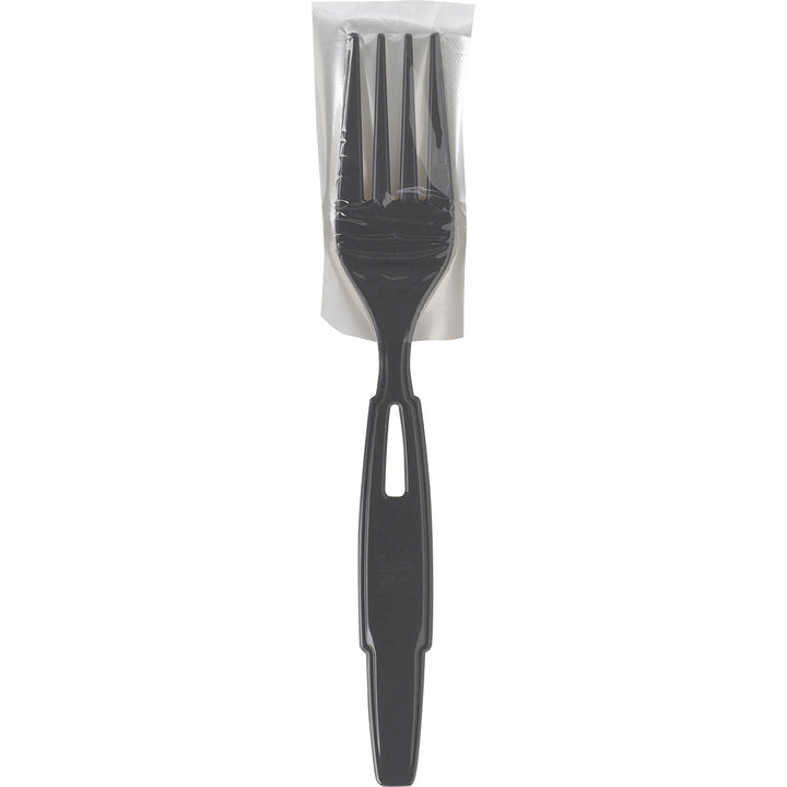 Image of Dixie® Forks, Wrapped, SmartStock, 960/CT, Black