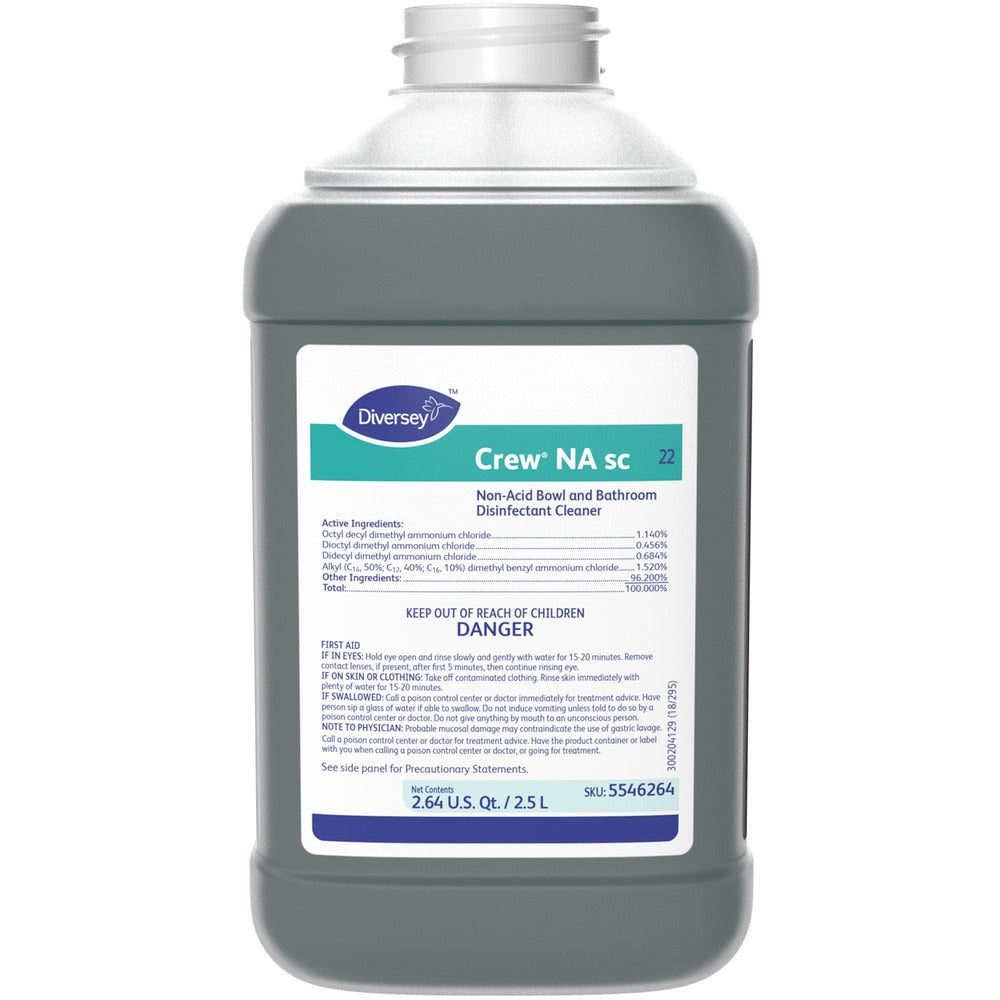 Image of Diversey Bowl and Bathroom Cleaner, Crew NA, 2.5 Liter, 2/CT, Blue