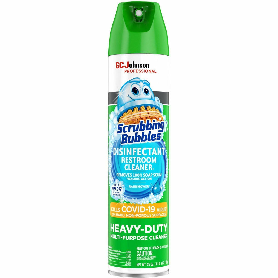 Image of Scrubbing Bubbles® 313358 Disinfectant Cleaner, Ready-To-Use, 25 fl oz (0.8 quart), Non-porous, Heavy Duty, Fume-free, White, 1 Each