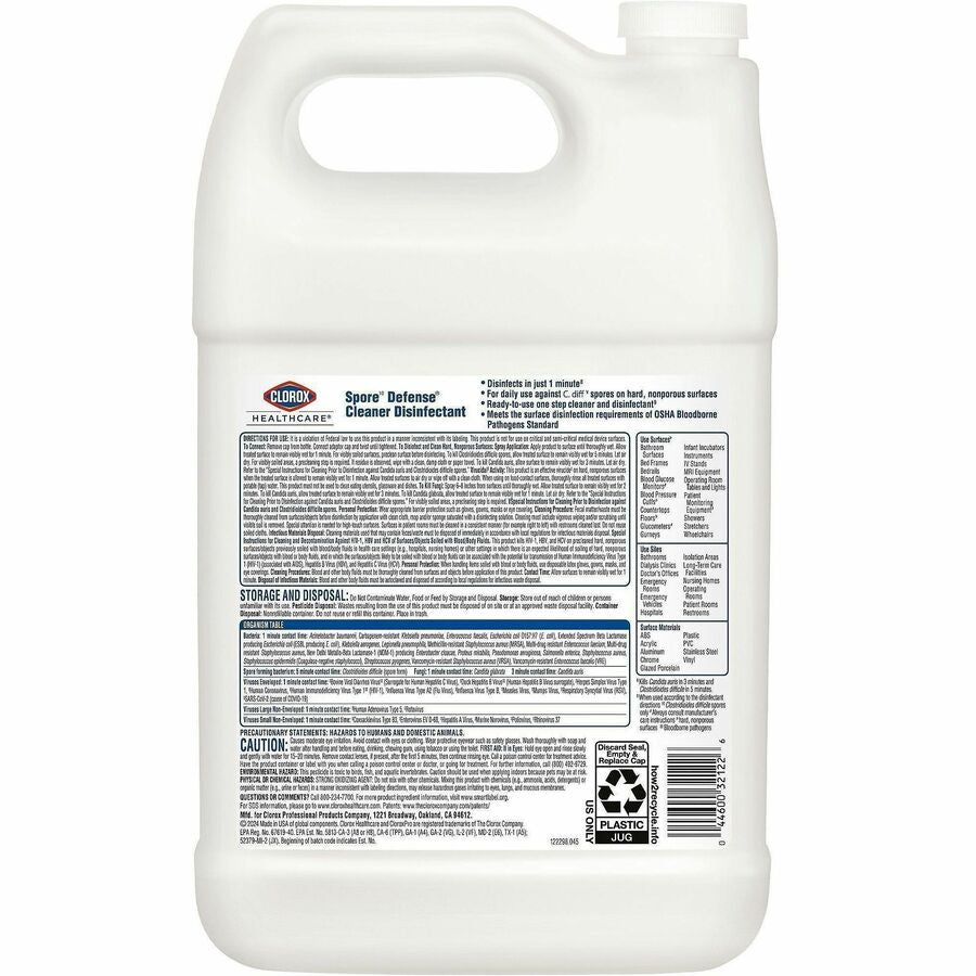 Image of Clorox Healthcare 32122 Spore Defense Cleaner Disinfectant Refill