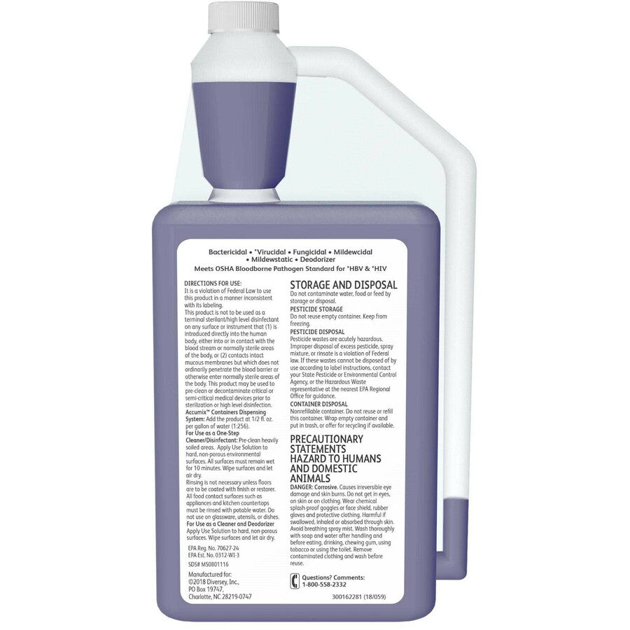 Image of Diversey 04331 Virex II 256 Disinfectant Cleaner
